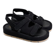 Urban Strappy Chunky Sandals - Black