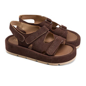 Urban Strappy Chunky Sandals - Brown