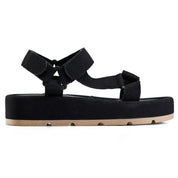 Urban Suede Flatform Sandals - Black