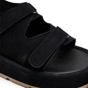 Urban Strappy Chunky Sandals - Black