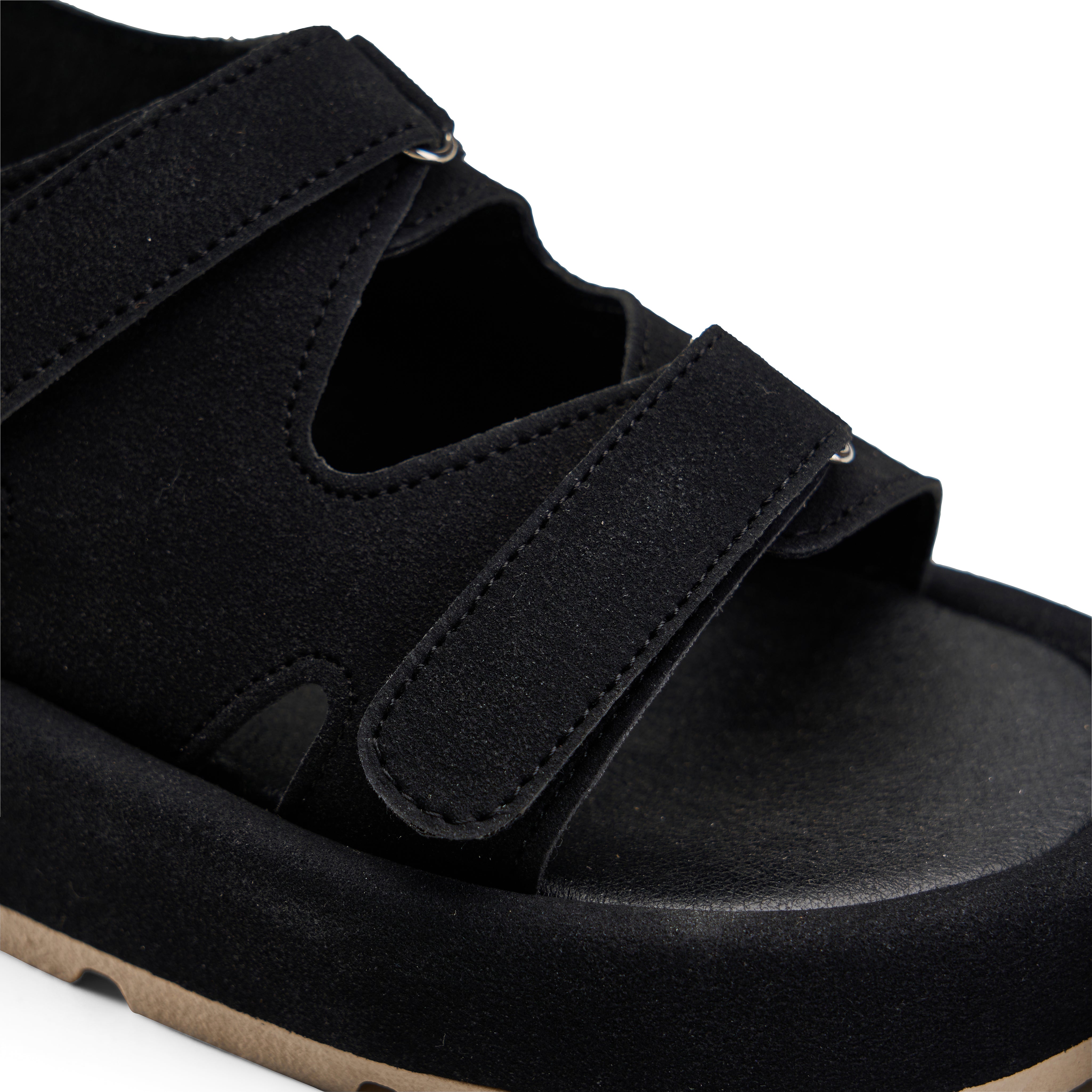 Urban Strappy Chunky Sandals - Black