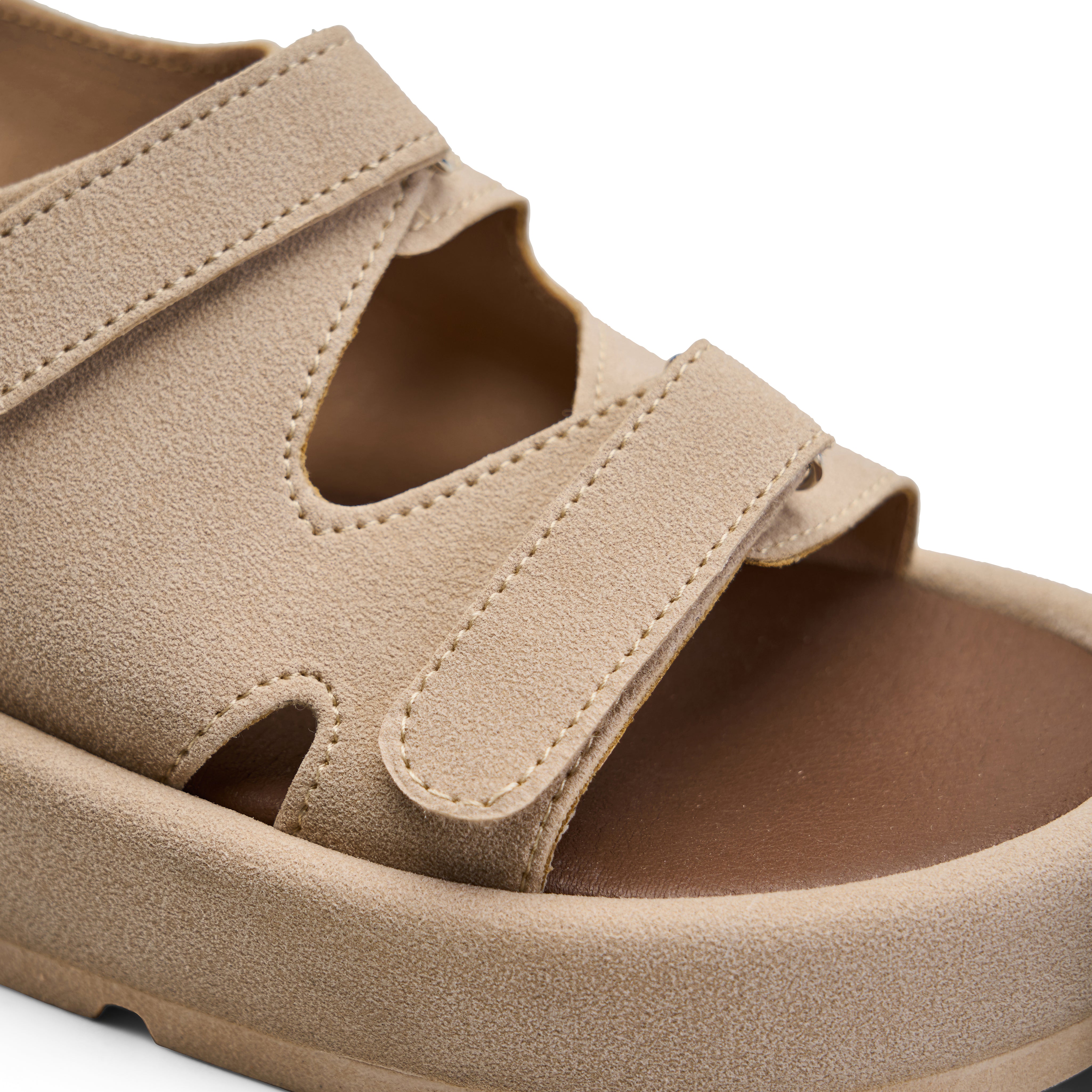 Urban Strappy Chunky Sandals - Beige