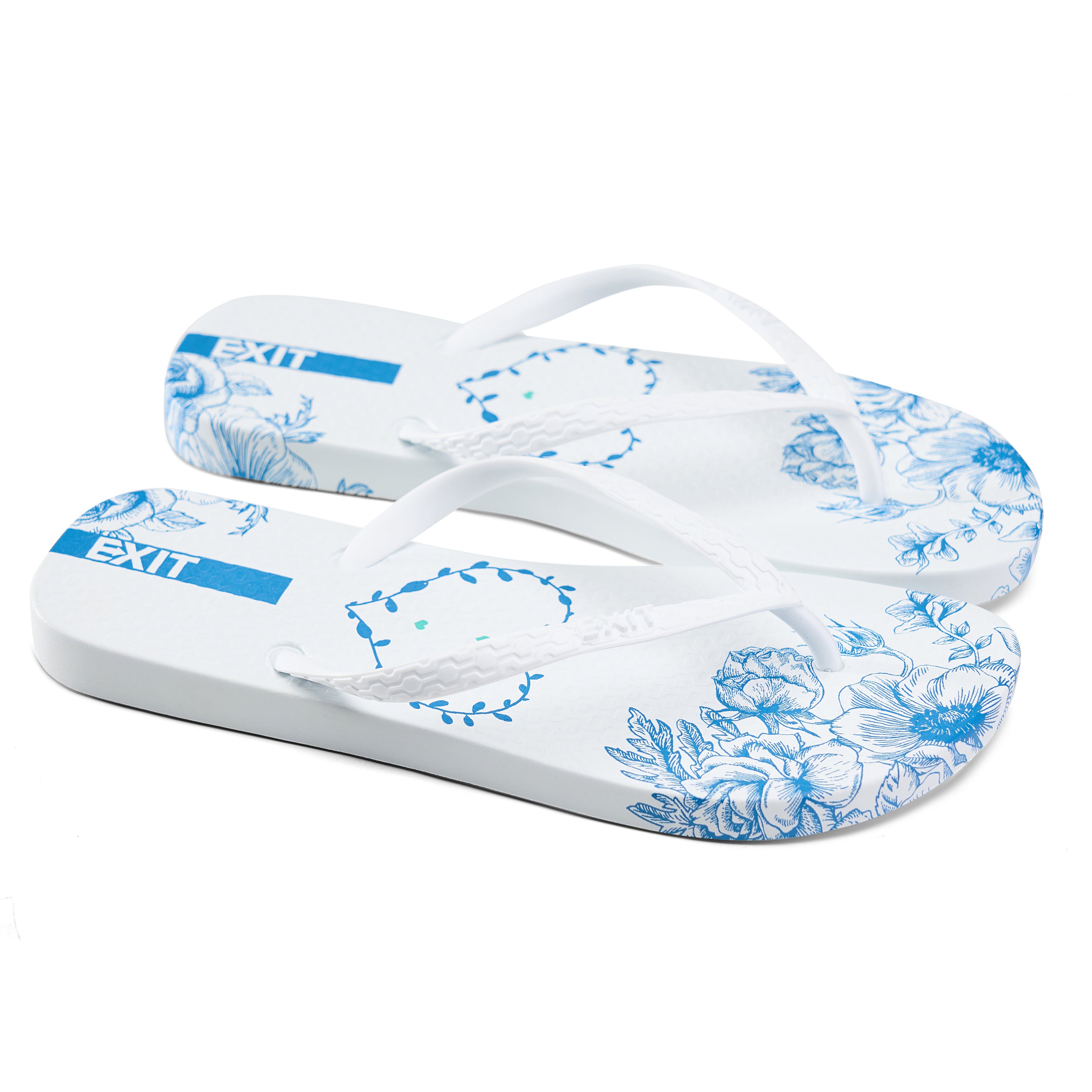 Sweet Blossom Summer Slides - Baby Blue