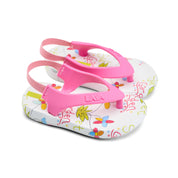 Toddler Stay-On Striped Beach Flip-Flops - Pink