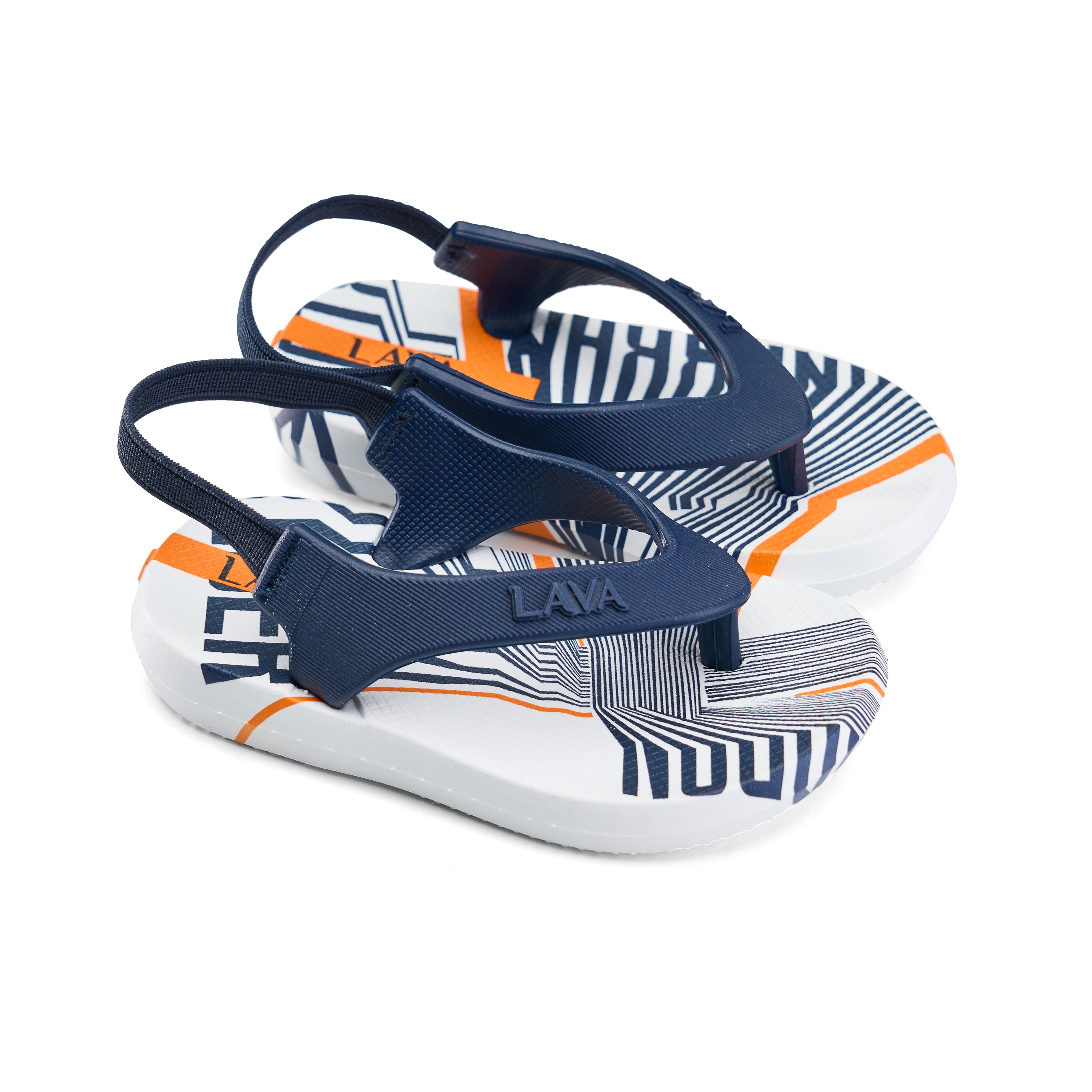 Toddlers' Flip-Flops with Back Strap - Blue