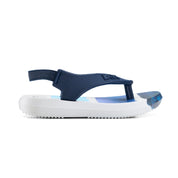 Toddler Stay-On Striped Beach Flip-Flops - Blue