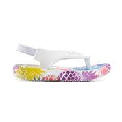 Toddlers' Flip-Flops with Back Strap - White