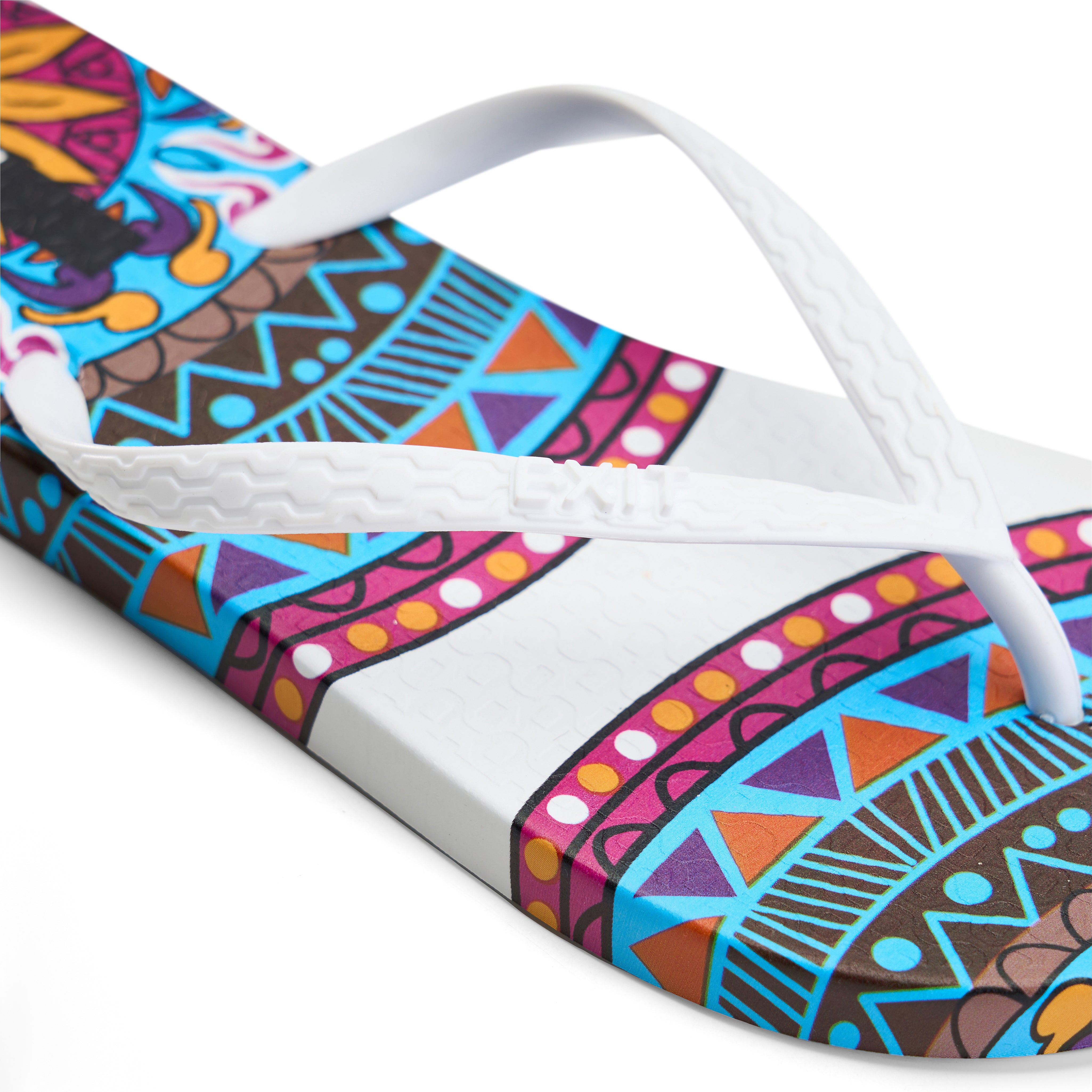 Ethic Pattern Flip-Flops - Blue