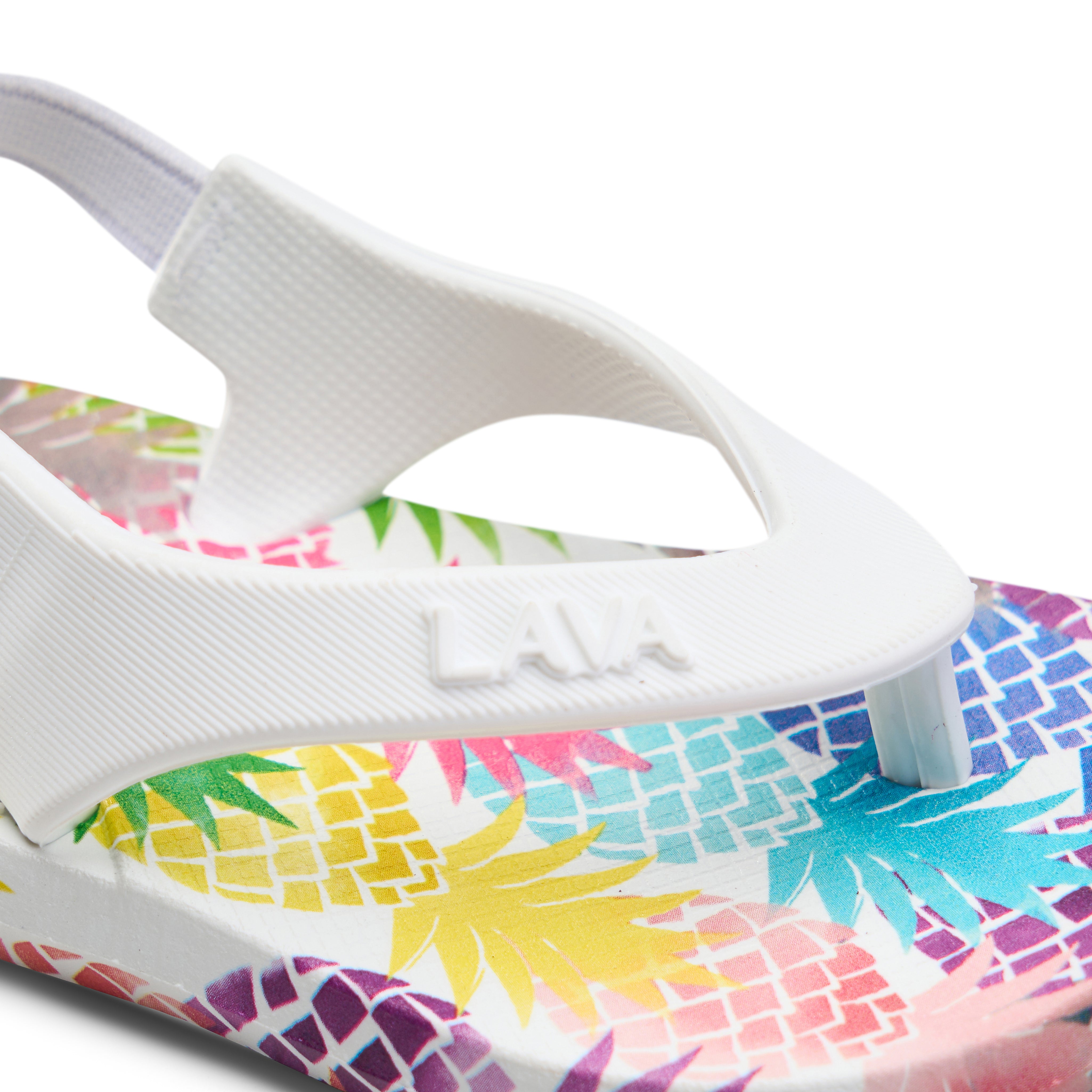 Toddlers' Flip-Flops with Back Strap - White