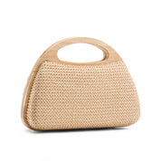 Boho-Luxe Embroidered Evening Bag - Beige