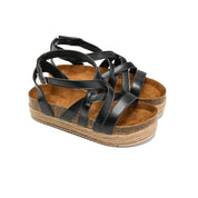 Aurora Twist Sandals - black