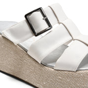 Soft Cream Statement Wedges - white