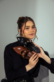 Metal-Detail Pumps - Maroon