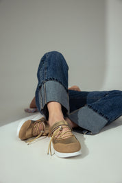 Metallic Mary Jane Flats - Gold