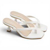 Maya Kitten Heels - White