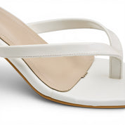 Maya Kitten Heels - White