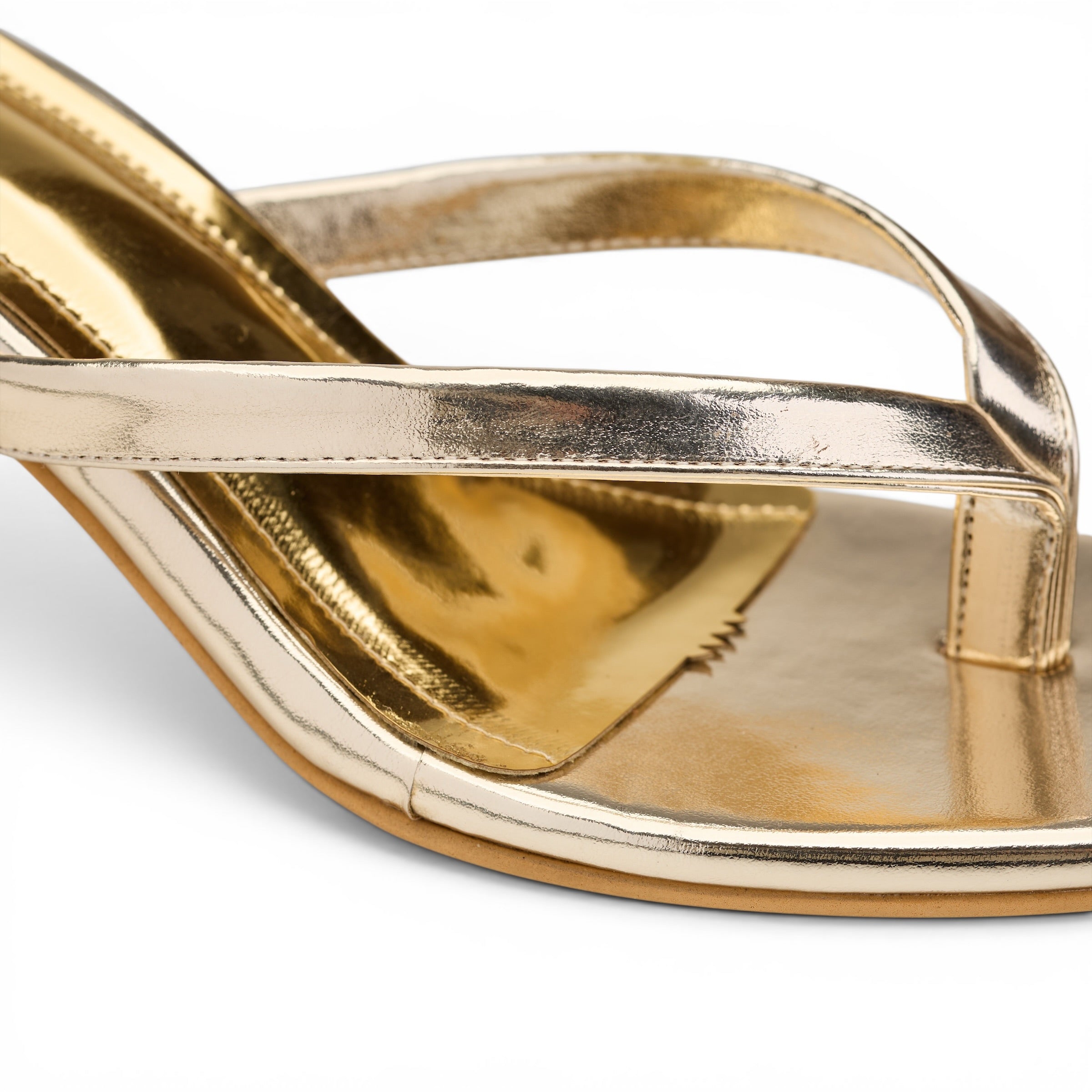 Maya Kitten Heels - Gold