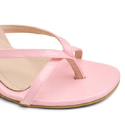 Strappy Slingback Kitten Heels - Pink