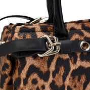 Edgy Buckle Top-Handle Bag - Black-Tiger