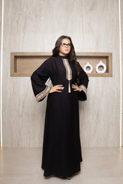 Royal Elegance Abaya - BLACK