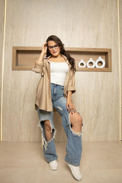 Everyday Oversize Shirt - beige