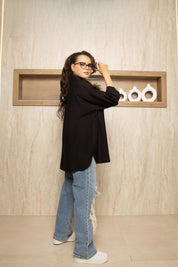 Everyday Oversize Shirt - black