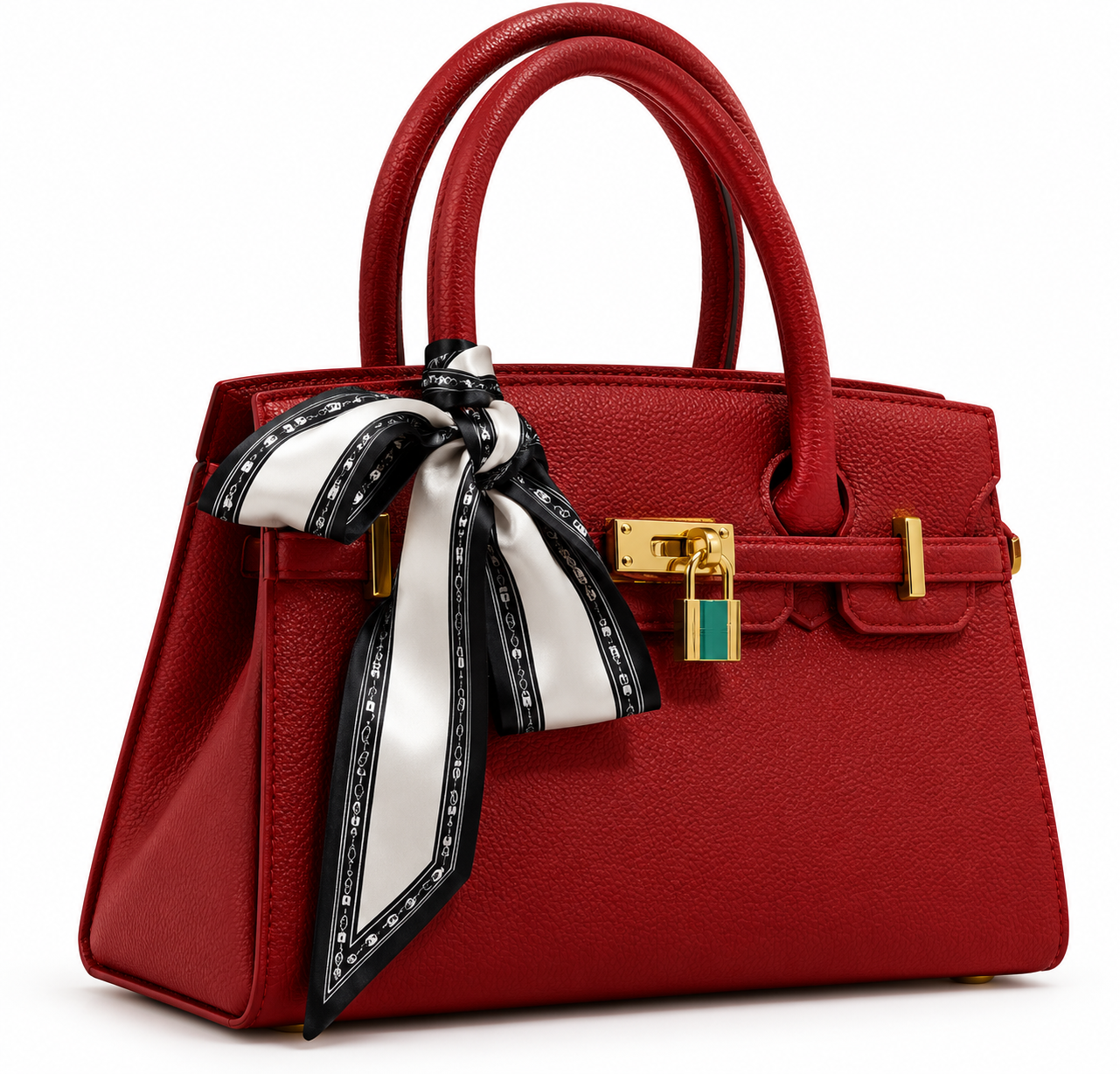 Serena Scarf Handbag – Burgundy