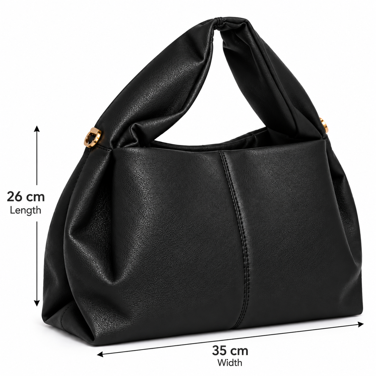 Mila Hobo Bag – Black