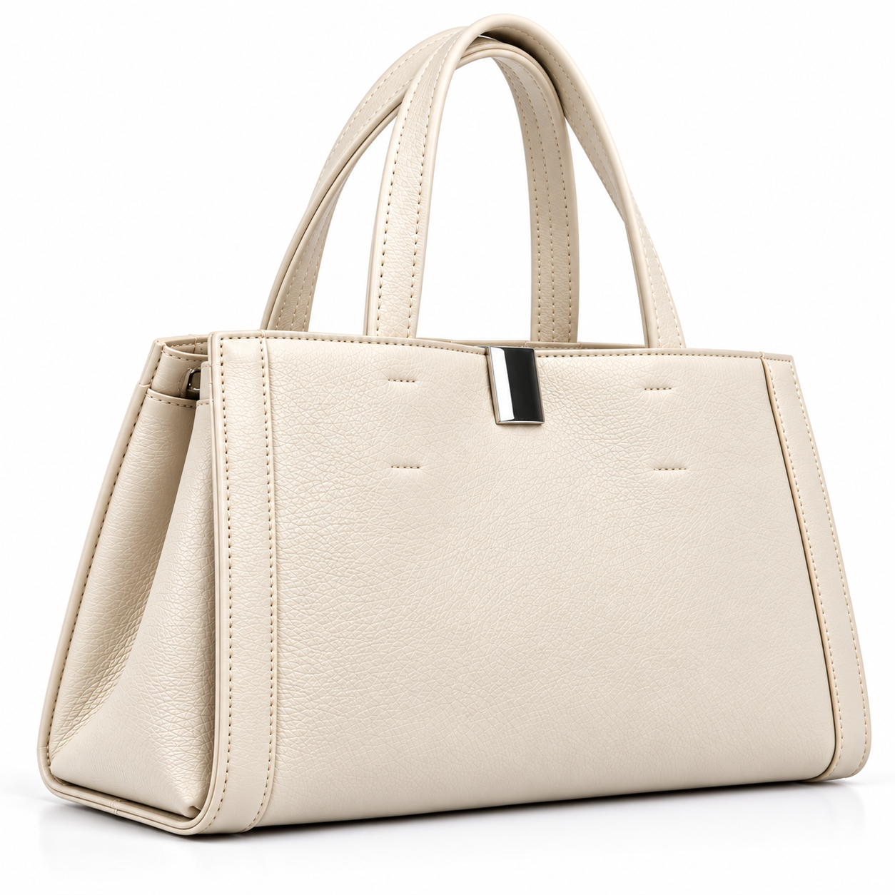 Elise Structured Tote Bag – Off White
