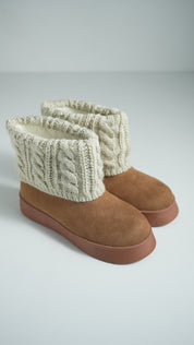 CozyCuff Boots - Cafe