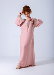 Royal Elegance Abaya - Pink