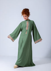 Royal Elegance Abaya - Green