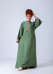 Royal Elegance Abaya - Green