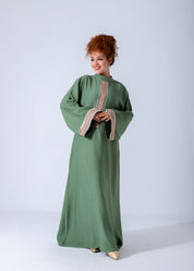 Royal Elegance Abaya - Green