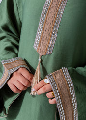 Royal Elegance Abaya - Green
